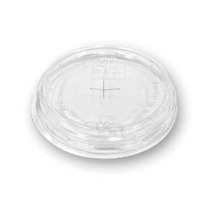 Tapa Plana de rPET Transparente para Vaso 20M - 2000 uds