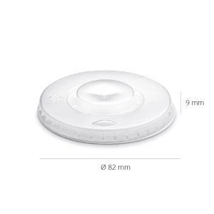 Tapa Plana de Plástico para Vaso 320ml 32M - 2000 uds
