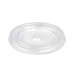 Couvercle plat en plastique transparent pour gobelet de 4 oz - 1000 pièces.