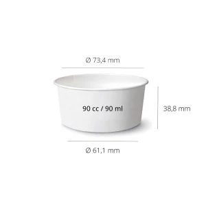 Organic Compostable Cardboard Jar 90cc