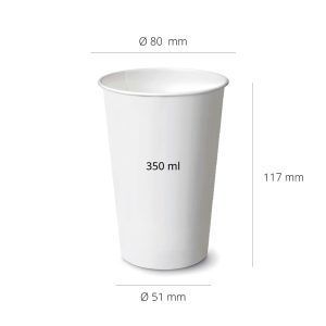 Organic Cardboard Cup 350ml Compostable Cold Drink - 2000 pcs.