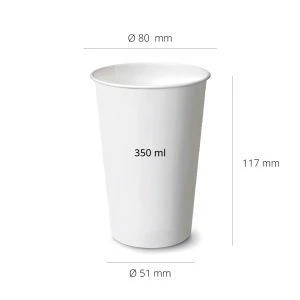 Vaso Cartón BIO 350ml Bebida Fria Compostable - 2000 uds
