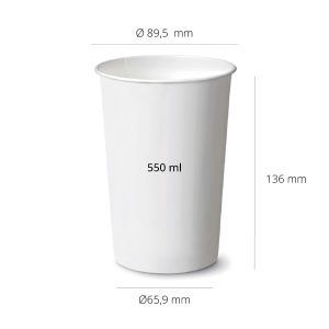 Cardboard Cup for Cold Drinks 550ml - 1000 pcs.