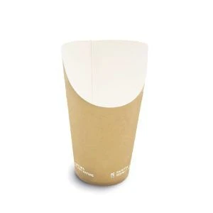 Gobelet en carton pour chips, frites, gaufres à bulles 50W/P - 1400 pcs.