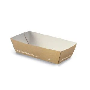 Compostable Cardboard Tray 138x68x45 mm - 300 pcs.