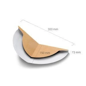 Porte-pancakes/piadina en carton plié compostable - 200 pcs.
