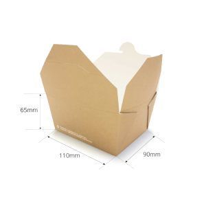 Cardboard Box with Lid for Food 750ml - 260 pcs.