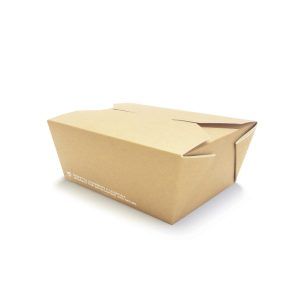 Boîte en carton avec couvercle pour aliments 1000ml - 250 pcs.