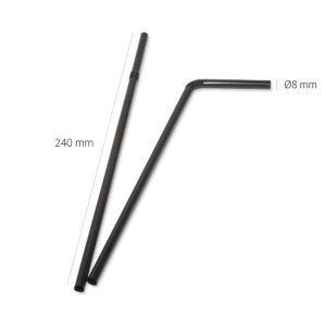 Flexible cane 8x24 cm Black - 5000 pcs.