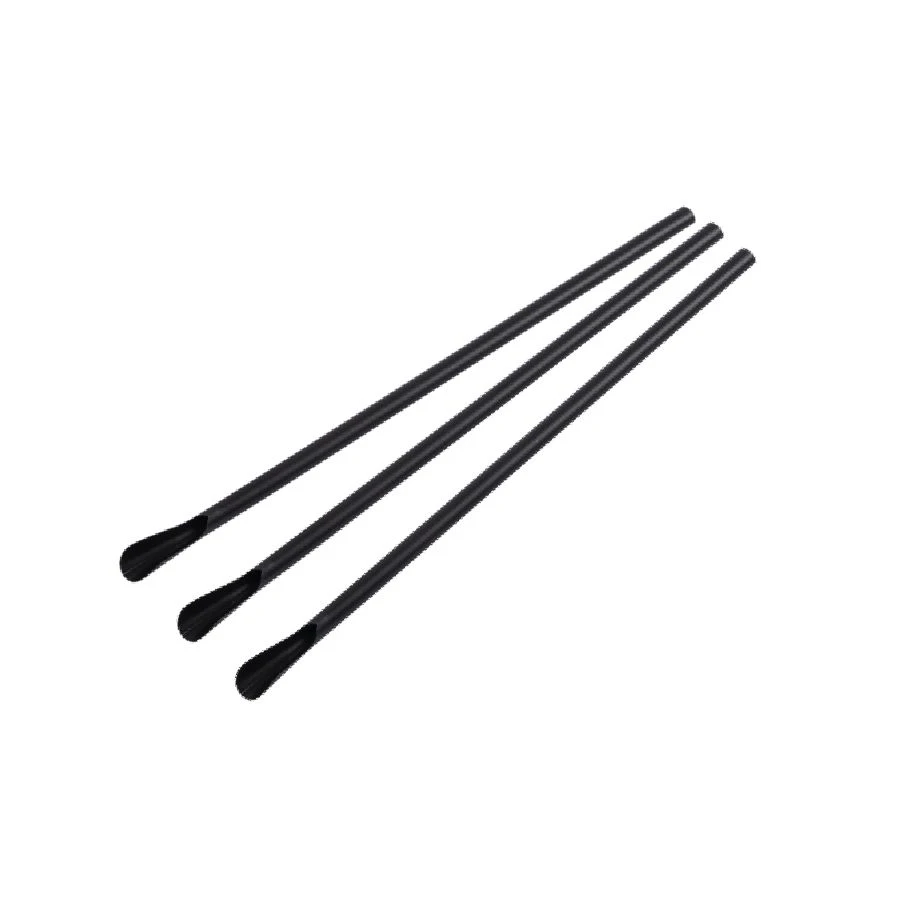 Spoon with Spoon 6x20 cm Black - 6.000 units