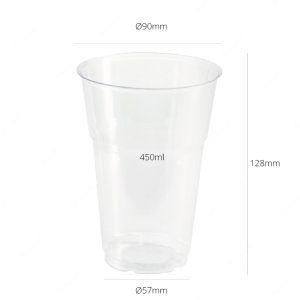 PS Crystal Clear Glass Cup 450ml - 1000 pcs.