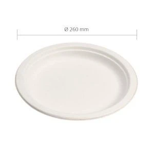 P26-Round Flat Dish-26cm-Cellulose Pulp-Graphired-00