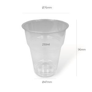PS Crystal Clear Glass Cups 250ml|8,4oz - 1000 units