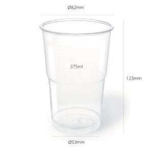 Vaso PP Transparente 375ml|12,6oz - 1702 uds