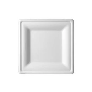 Compostable Cellulose Pulp Dish Square M 20x20 cm - 500 pcs.