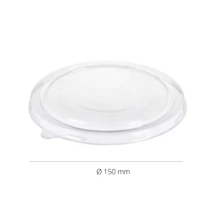 rPET Couvercle plat empilable pour pot/bol à salade/pot S80 - 300 pièces