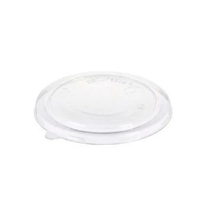 Tapa Plana PLA Transparente BIO para Tarrina S80 - 300 uds