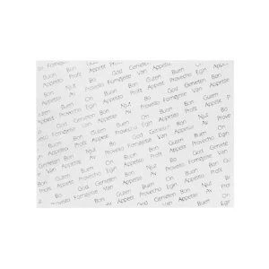 Set de table 30x40cm "Buen Provecho" Blanc - 1000 pcs.