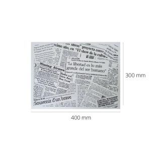 PaperNews set de table 30x40cm PaperNews Blanc - 1000 pièces