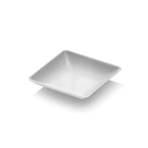 Fingerfood Square Plateau en pâte à papier compostable 65x65 mm - 2400 pcs.