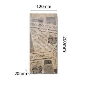 Bolsa Papel Antigrasa Bocadillo Kraft 12x2x25cm - 2000 uds