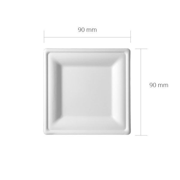 N465-Square Plate-90x90mm-Cellulose Pulp-Graphired-Technical