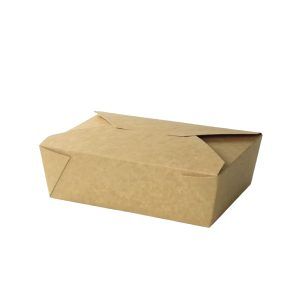 Boîte en carton avec couvercle pour aliments 2000ml - 200 pcs.