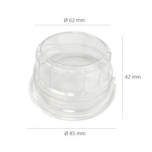 Couvercle plat en plastique pour Gobelet 25M - 2000 pcs. (copia)