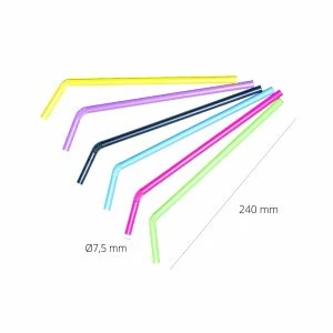 Cañita Reutilizable 8x23mm Colores Variados - 5000 uds