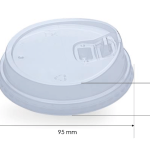 Tapa Plana Strawless rPET para Vaso Ø95 - 1000 uds