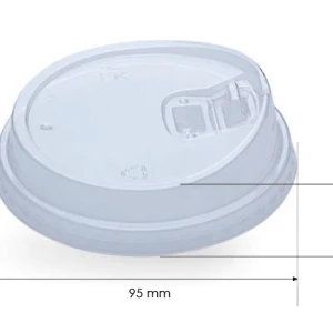 Tapa Plana Strawless rPET para Vaso Ø95 - 1000 uds